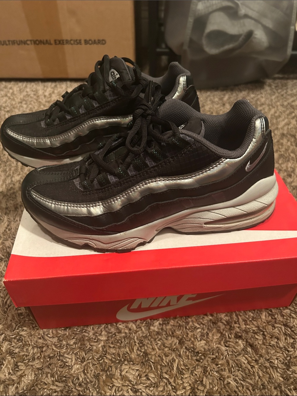 Nike Air Max 95 Y2K (GS) Black and Silver
